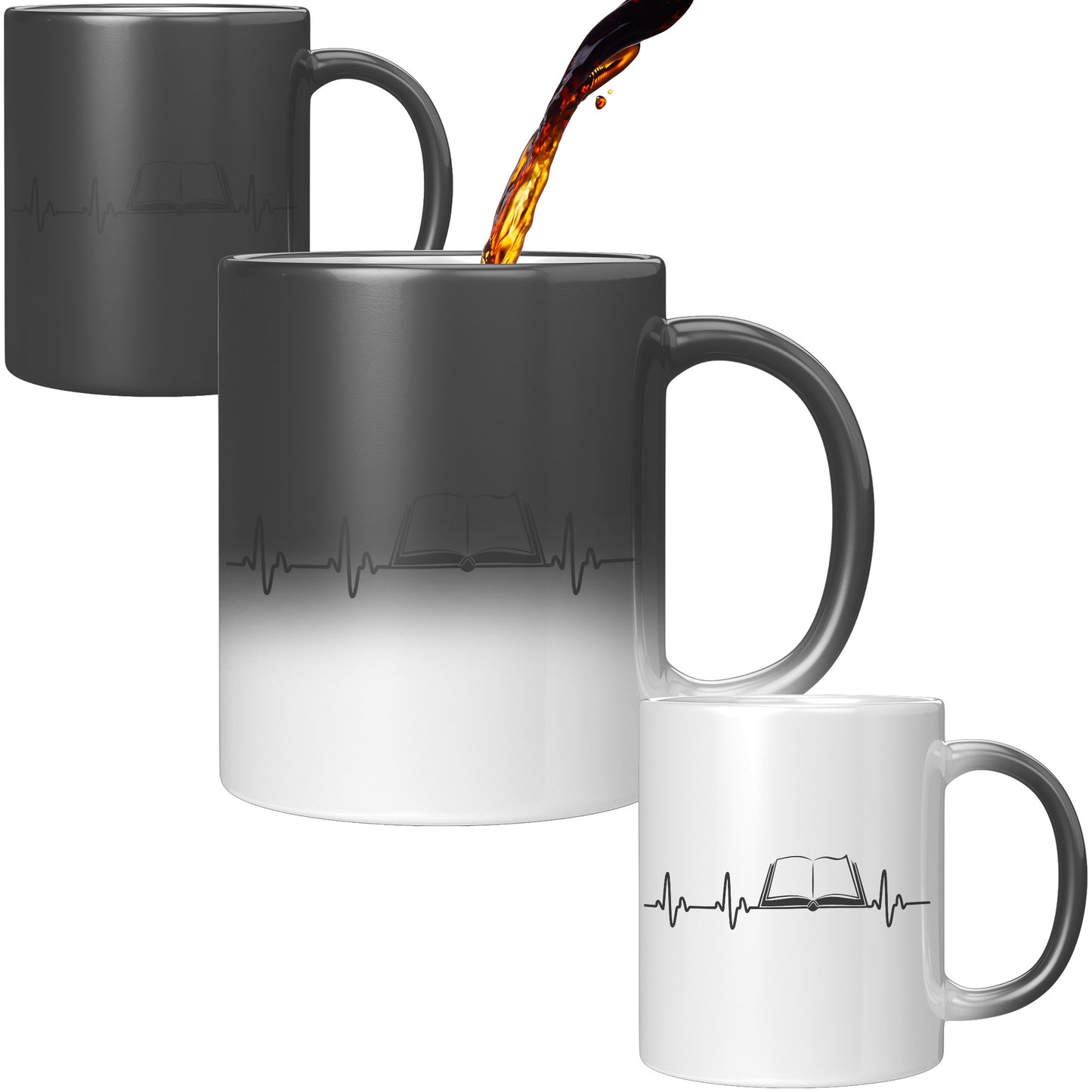 Heartbeat Of A Book Lover | Magic Mug