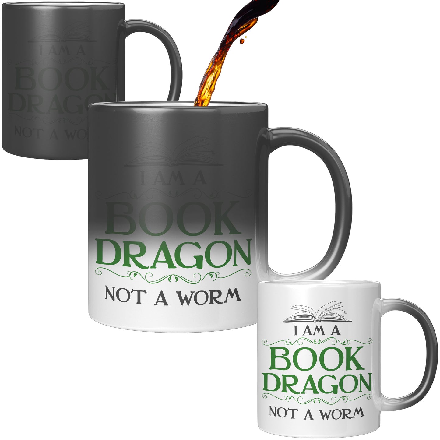 I Am A Book Dragon Not A Worm | Magic Mug