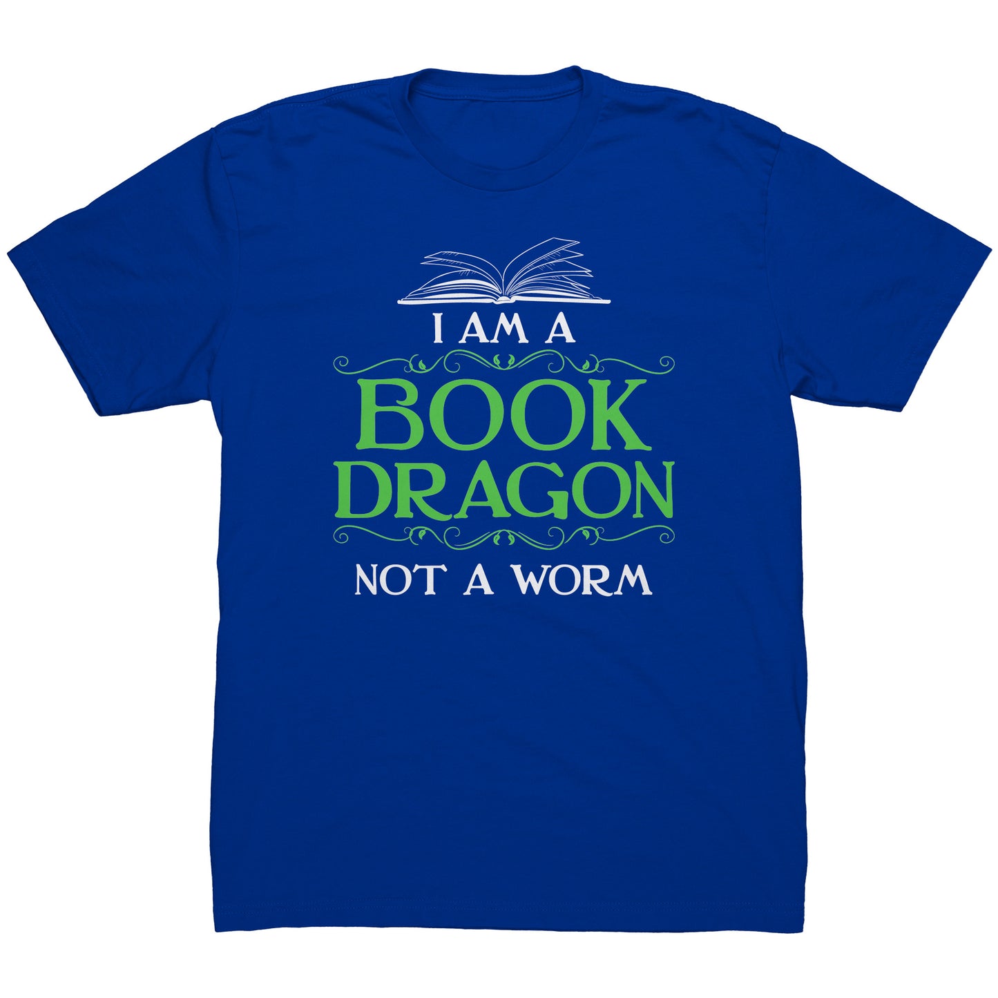 I Am A Book Dragon Not A Worm | Men's T-Shirt