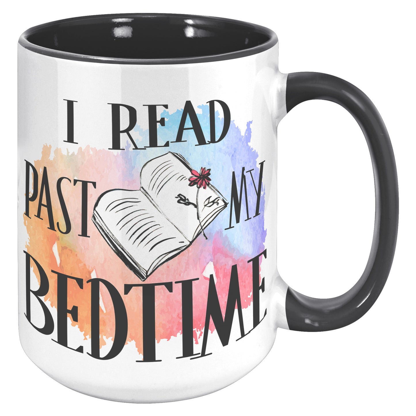 I Read Past My Bedtime | Accent Mug