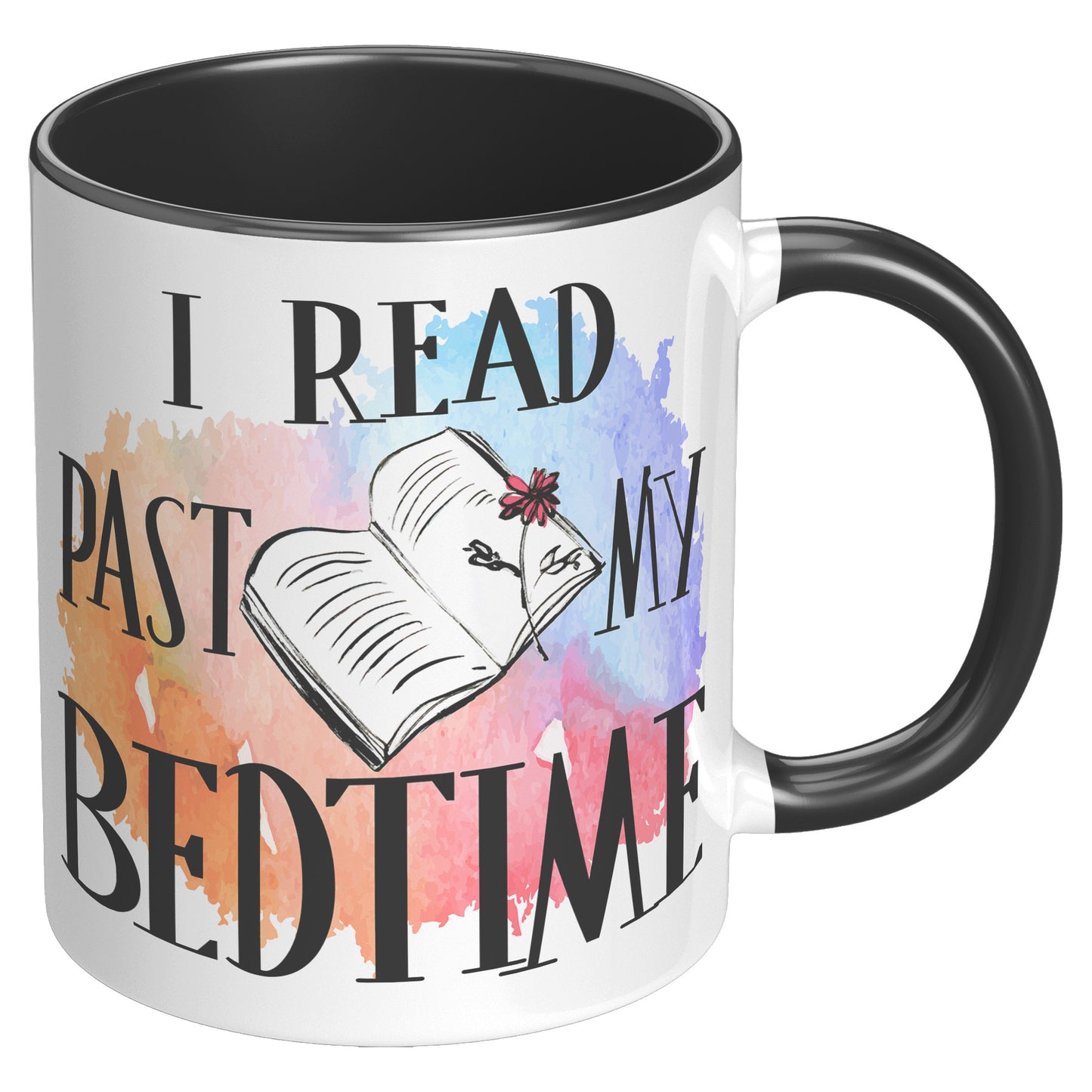 I Read Past My Bedtime | Accent Mug