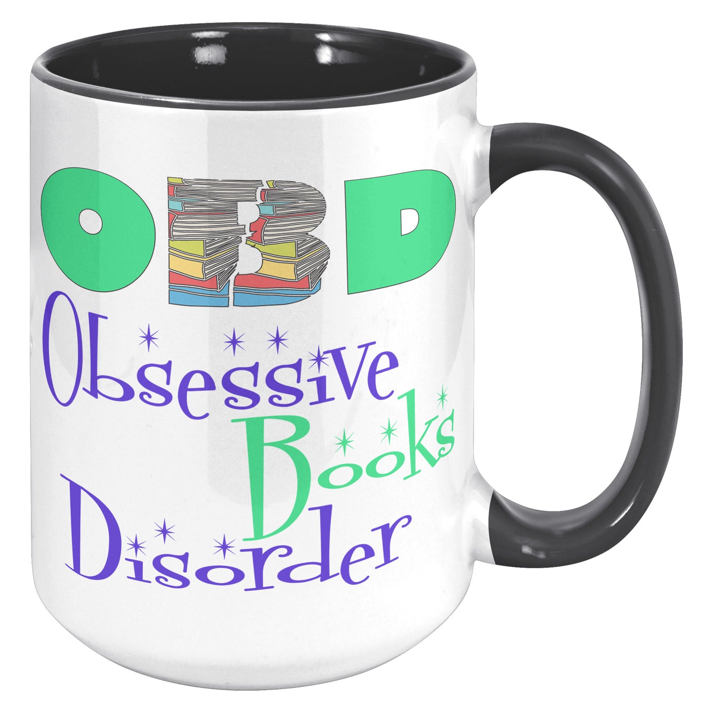 OBD Obsessive Books Disorder | Accent Mug