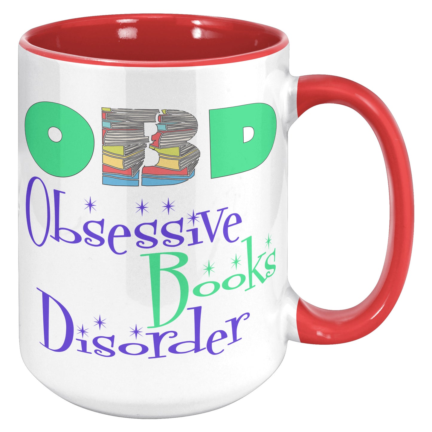 OBD Obsessive Books Disorder | Accent Mug