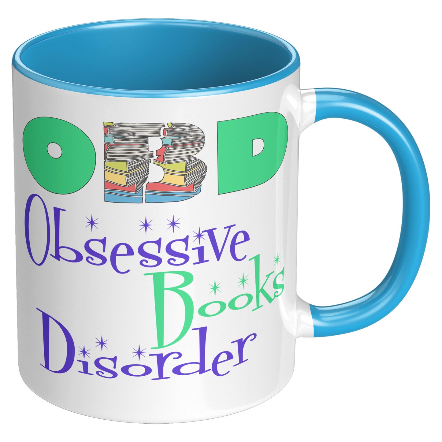 OBD Obsessive Books Disorder | Accent Mug