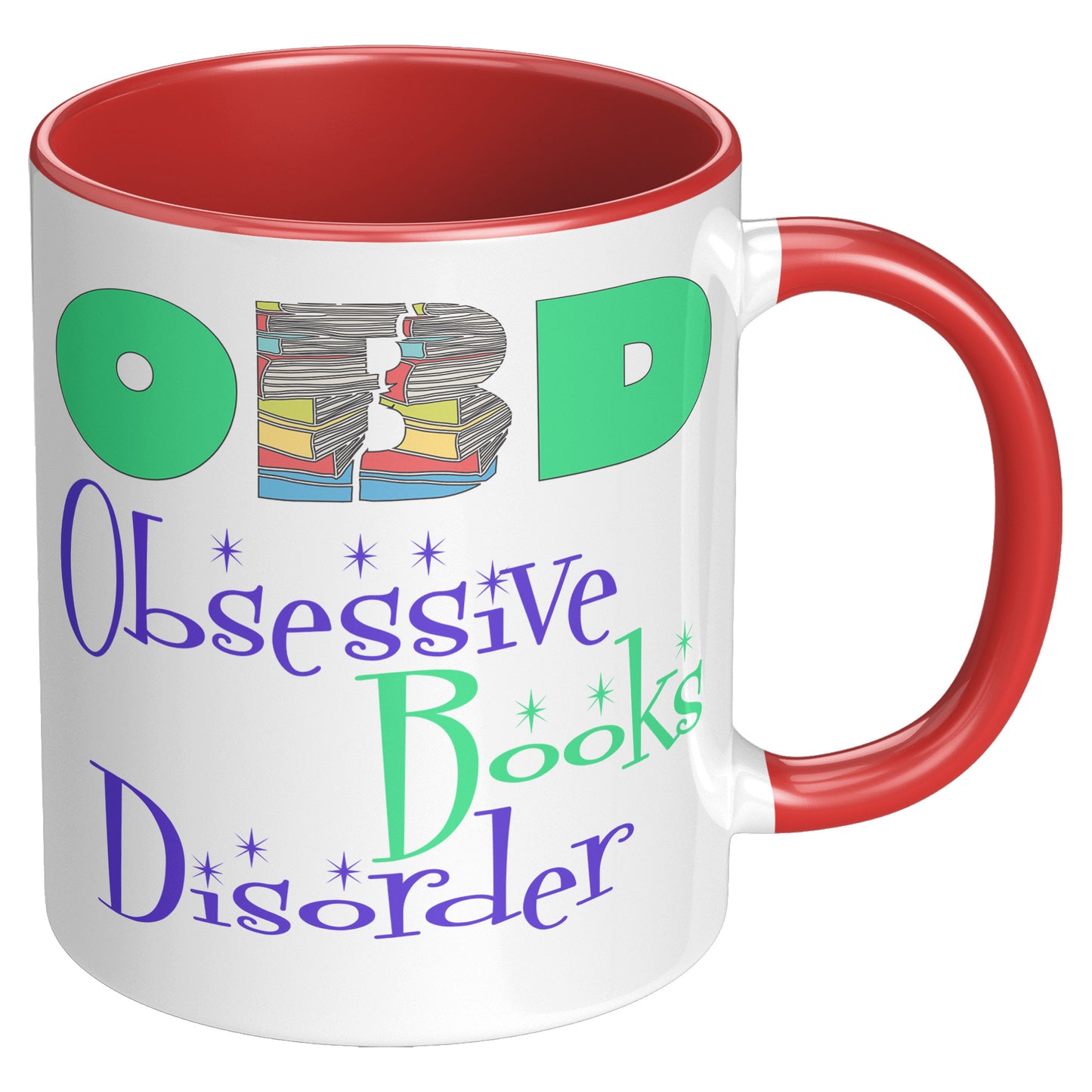 OBD Obsessive Books Disorder | Accent Mug