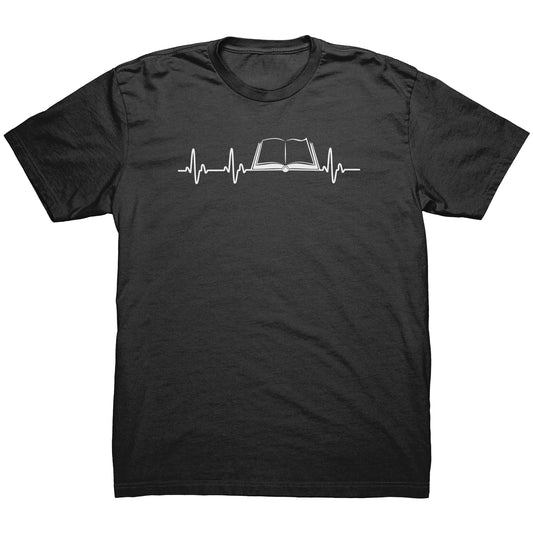 Heartbeat Of A Book Lover | Men's T-Shirt