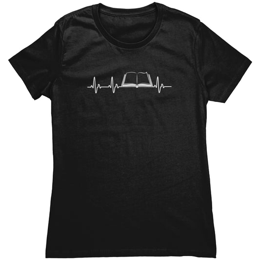 Heartbeat Of A Book Lover | Women's T-Shirt