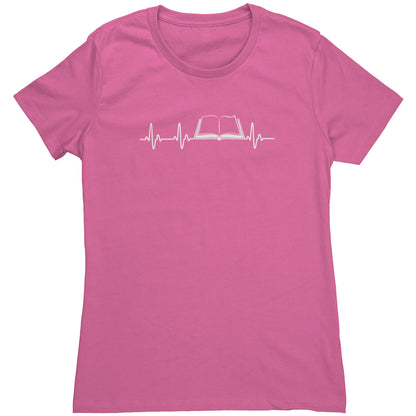 Heartbeat Of A Book Lover | Women's T-Shirt