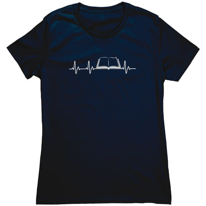 Heartbeat Of A Book Lover | Women's T-Shirt