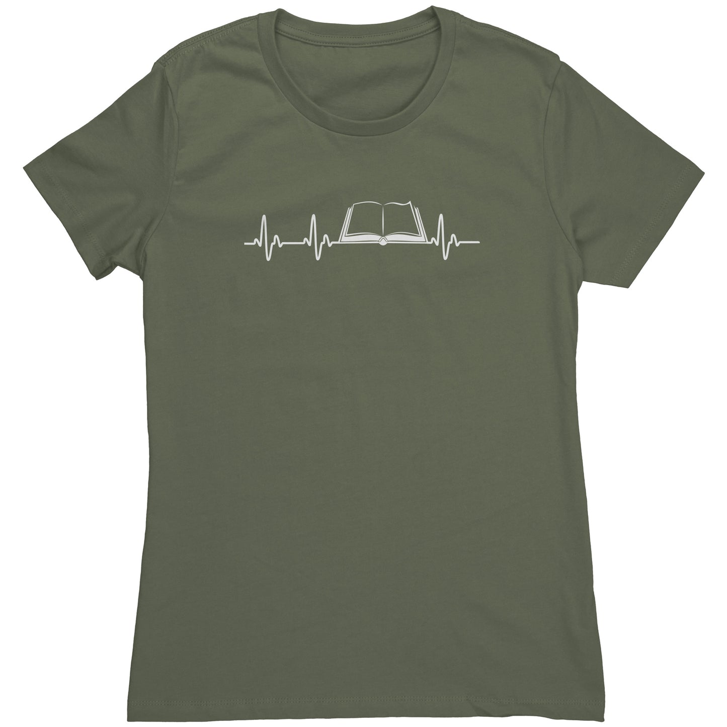 Heartbeat Of A Book Lover | Women's T-Shirt