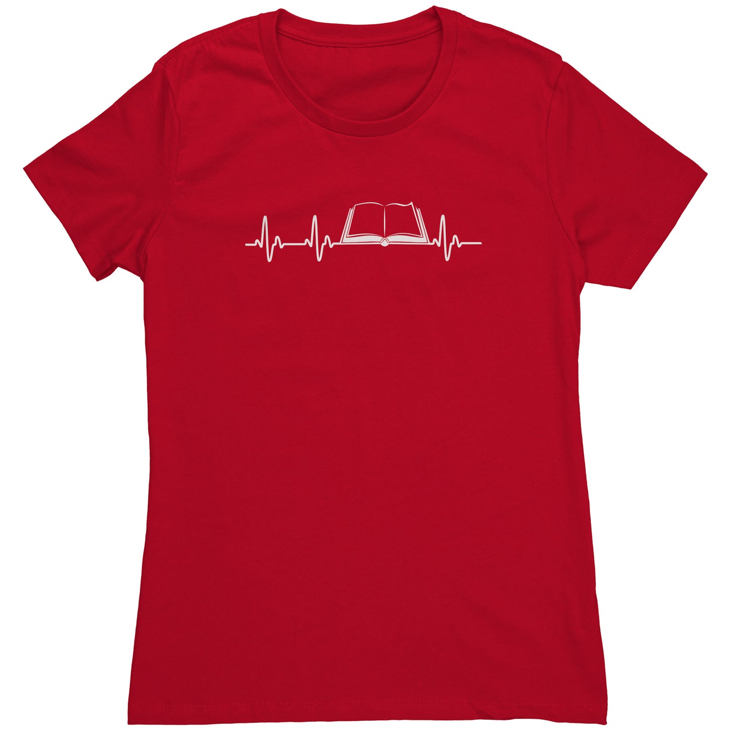 Heartbeat Of A Book Lover | Women's T-Shirt
