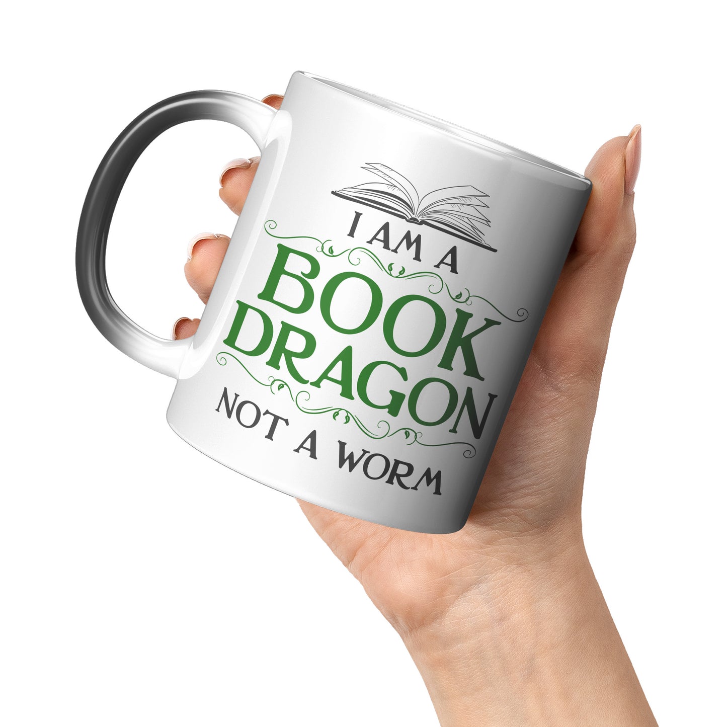 I Am A Book Dragon Not A Worm | Magic Mug